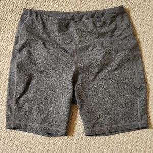 ZELOS Heathered Gray Performance Shorts
